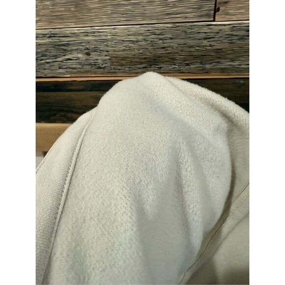 Athleta Duster Sweatshirt Hooded Coat Jacket Fleece Cream Women's Size XSP - Picture 9 of 9